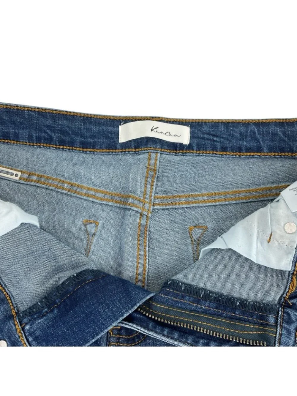 KanCan Jeans Women's Sz 14 Dark Indigo Mid Rise Bootcut Stretch Denim Nwt - Picture 4 of 12